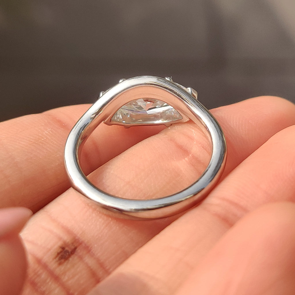 Marquise Diamond Engagement Ring in Solitaire Style