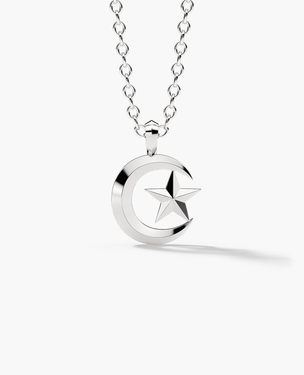 STAR AND CRESCENT Silver Pendant