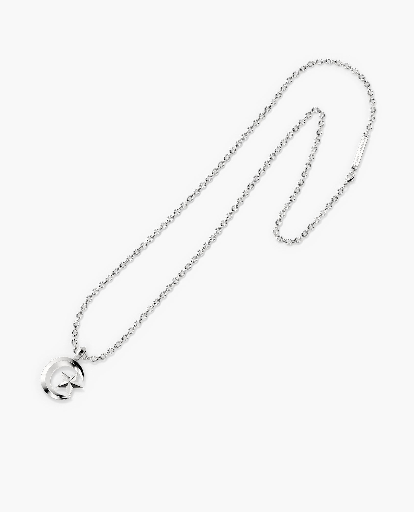 STAR AND CRESCENT Silver Pendant