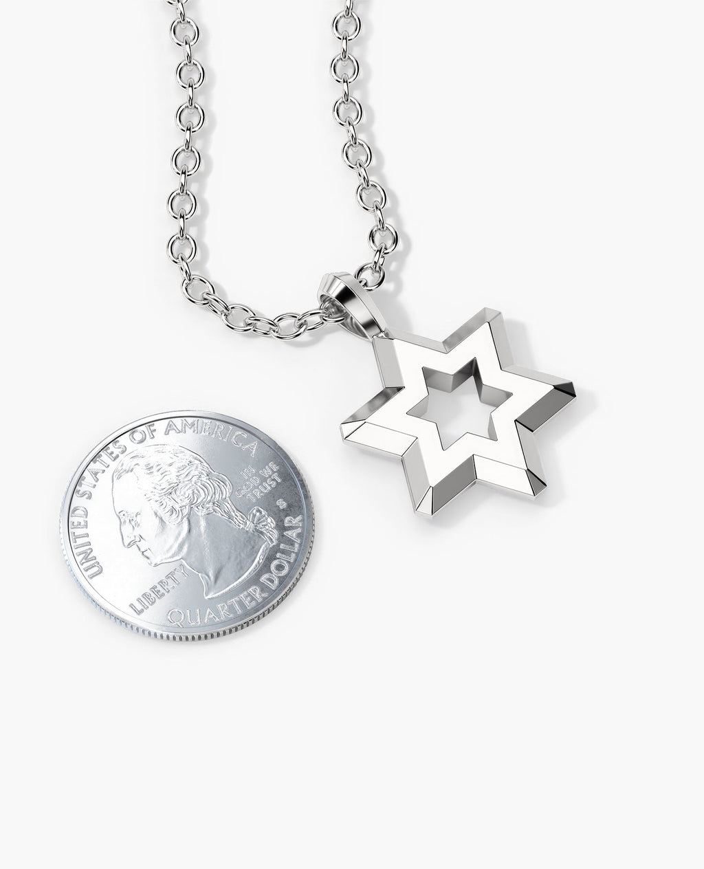 STAR OF DAVID Silver Pendant