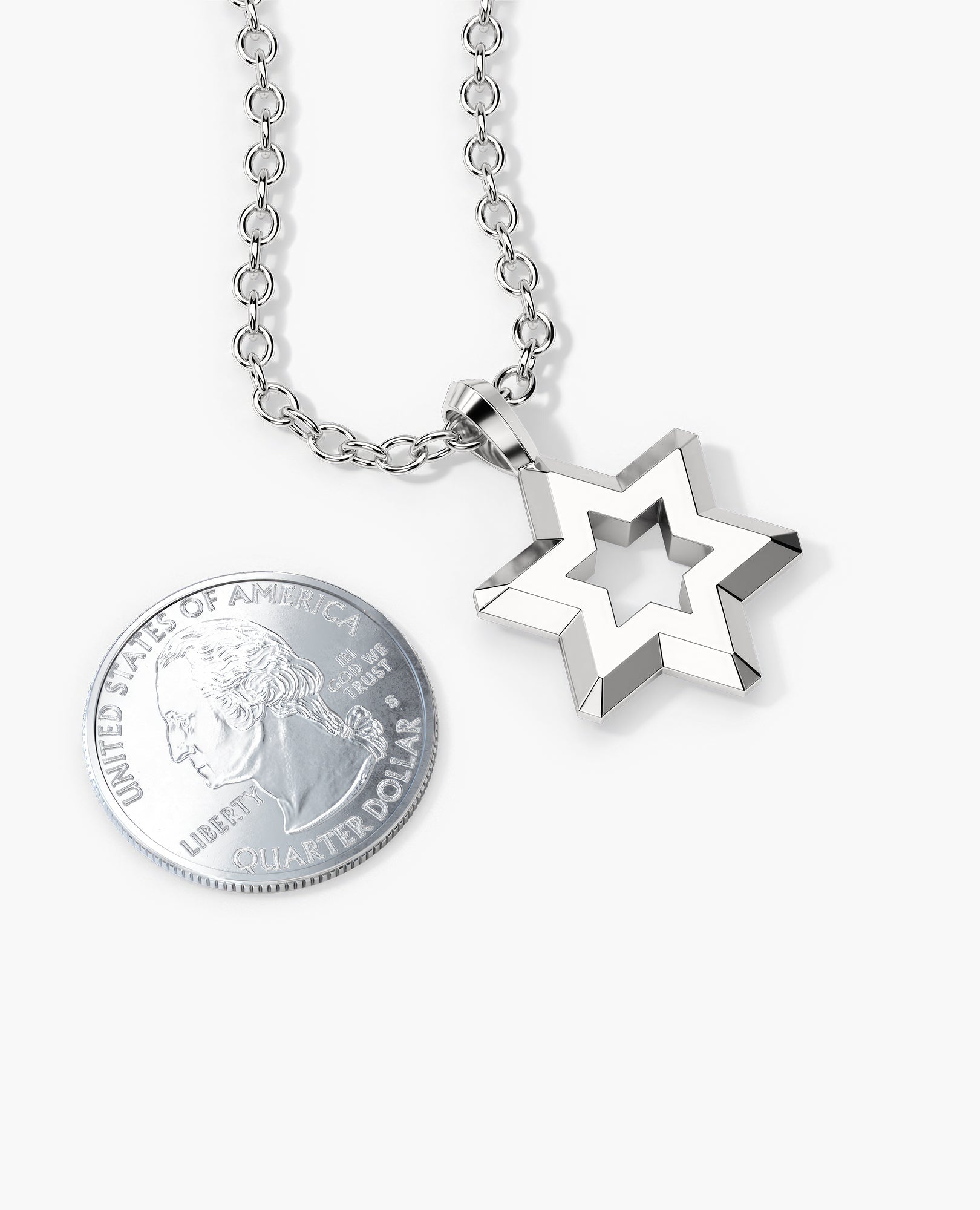 STAR OF DAVID Silver Pendant