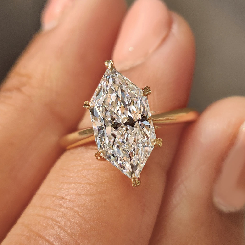 Dutch Marquise Engagement Ring with Hidden Filigree Detailing