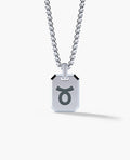 TAURUS MINI ZODIAC Dog Tag Silver Pendant