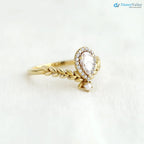 The Fairy Ring, statement ring, pear cut ring, pearl ring, vintage engagement ring DisneyValley