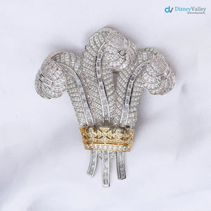 The Prince of Wales Ostrich Feather Brooch DisneyValley
