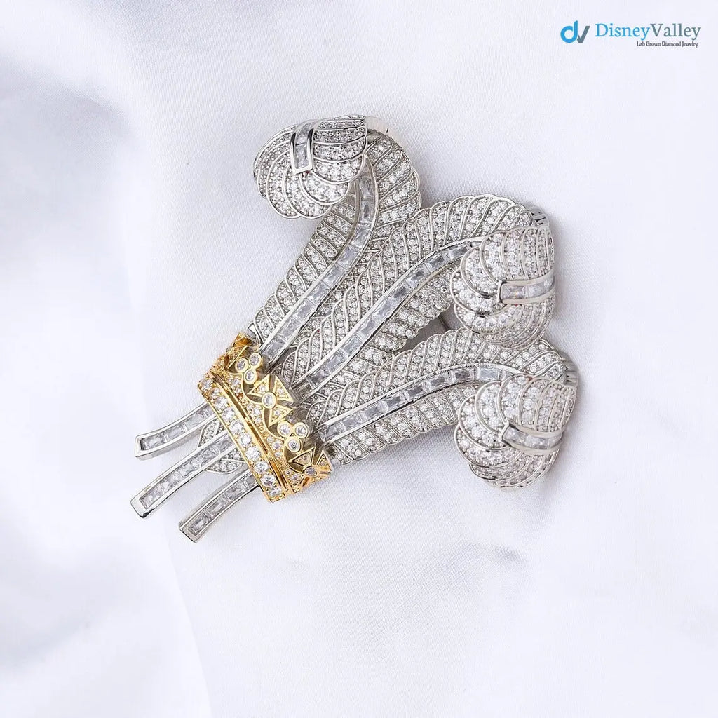 The Prince of Wales Ostrich Feather Brooch DisneyValley