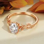 The Sylviana 1 ct oval cut lab grown engagement rings DisneyValley