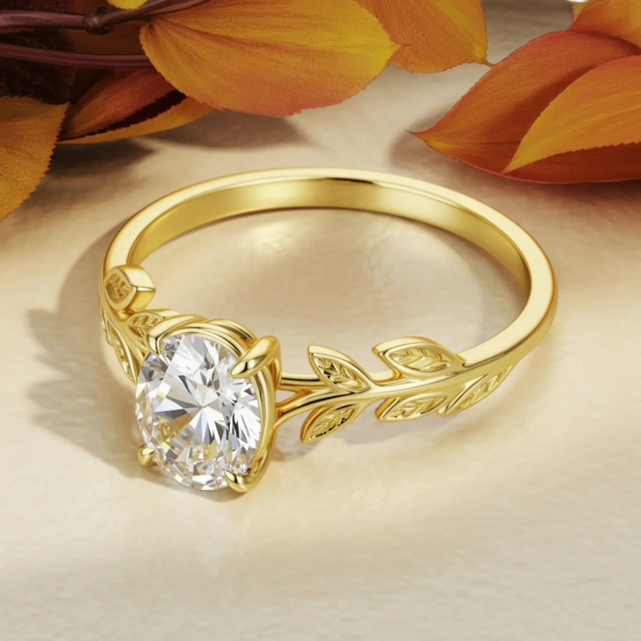 The Sylviana 1 ct oval cut lab grown engagement rings DisneyValley