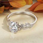 The Sylviana 1 ct oval cut lab grown engagement rings DisneyValley