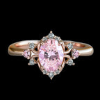 The oval-cut lab grown diamond halo valoria engagement ring - DisneyValley
