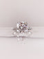 4.0 CT Cushion Moissanite Pave Setting Engagement Ring