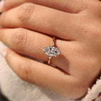 Three Stone Marquise Diamond Engagement Ring