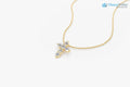 Tiny Diamond Cross Necklace gold diamond cross necklace DisneyValley