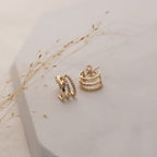 The Tressa Earrings | 100% Recycled 9k Gold Huggies