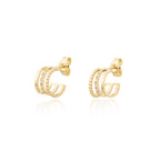 The Tressa Earrings | 100% Recycled 9k Gold Huggies