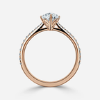 1.0 CT Marquise Cut Moissanite Pave Bridal Ring Set