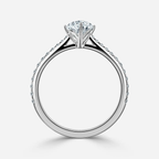 1.0 CT Marquise Cut Moissanite Pave Bridal Ring Set