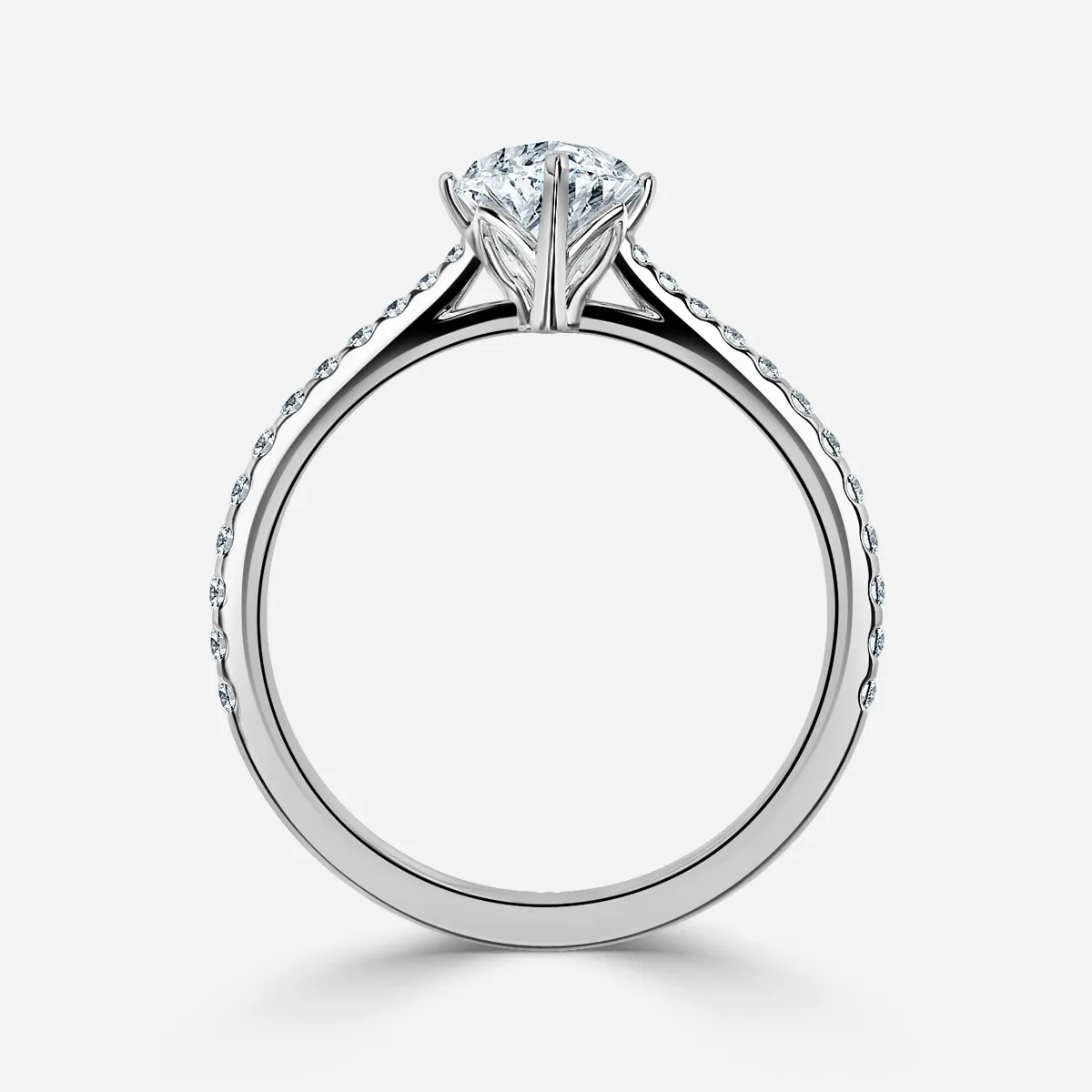 1.0 CT Marquise Cut Moissanite Pave Bridal Ring Set