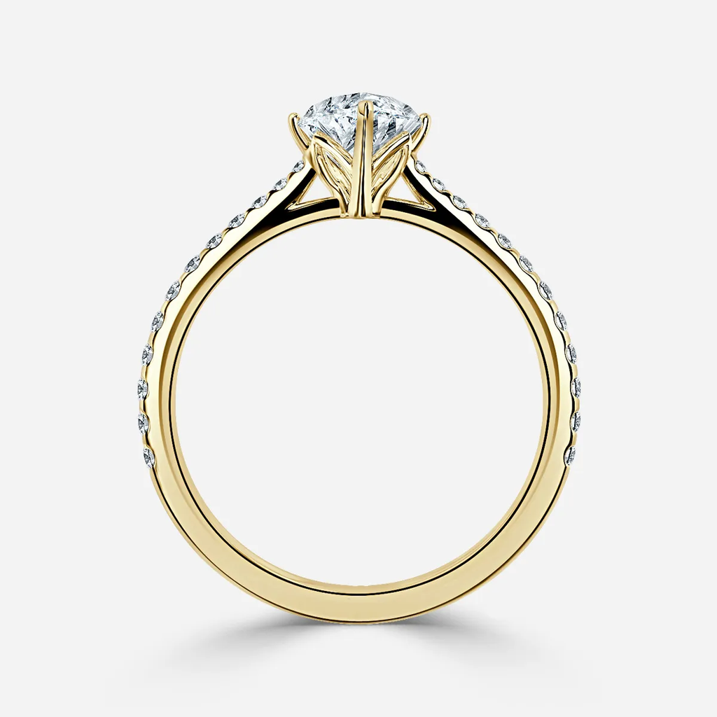 1.0 CT Marquise Cut Moissanite Pave Bridal Ring Set