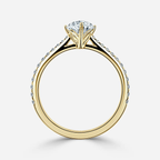 1.0 CT Marquise Cut Moissanite Pave Bridal Ring Set