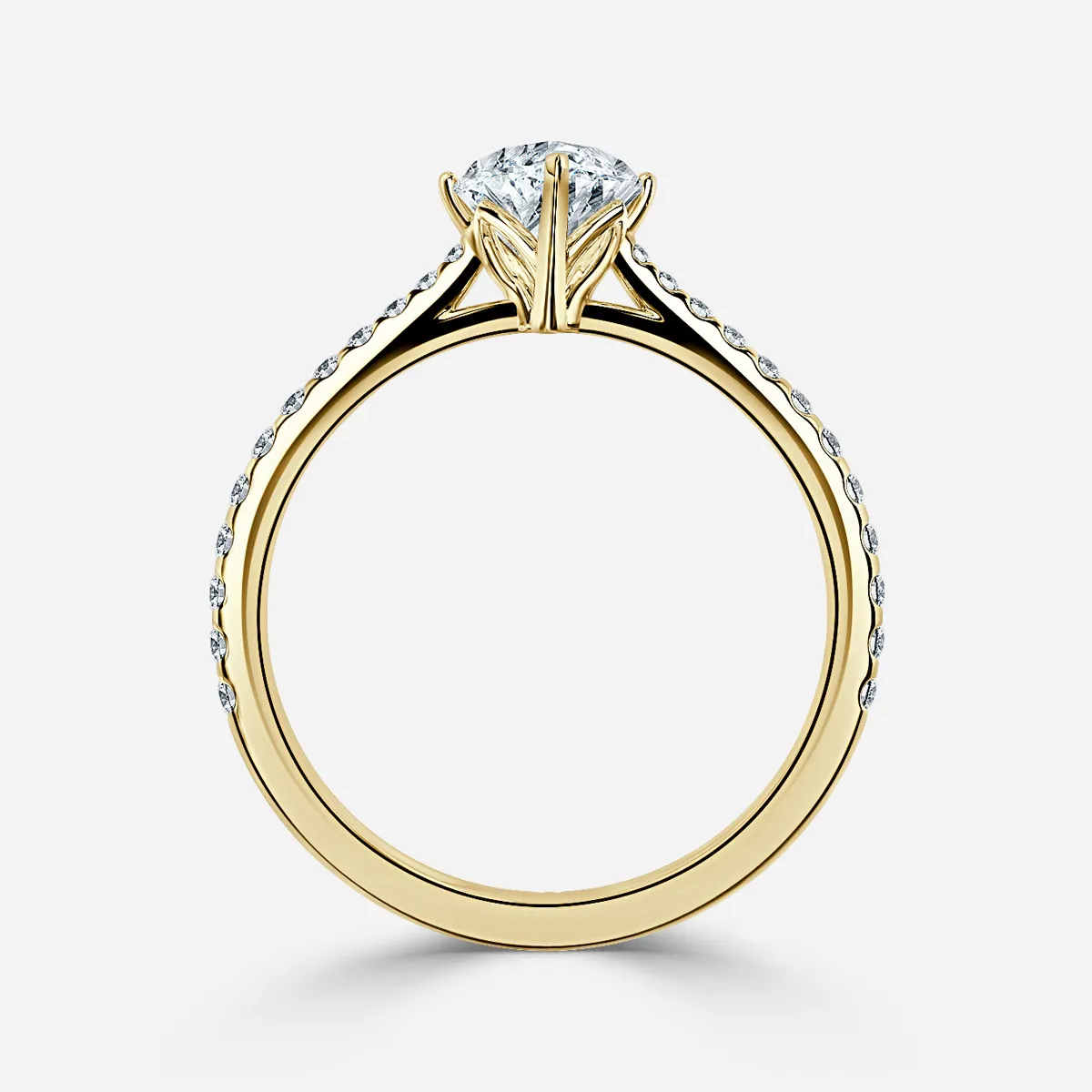 1.0 CT Marquise Cut Moissanite Pave Bridal Ring Set