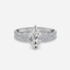 1.0 CT Marquise Cut Moissanite Pave Bridal Ring Set