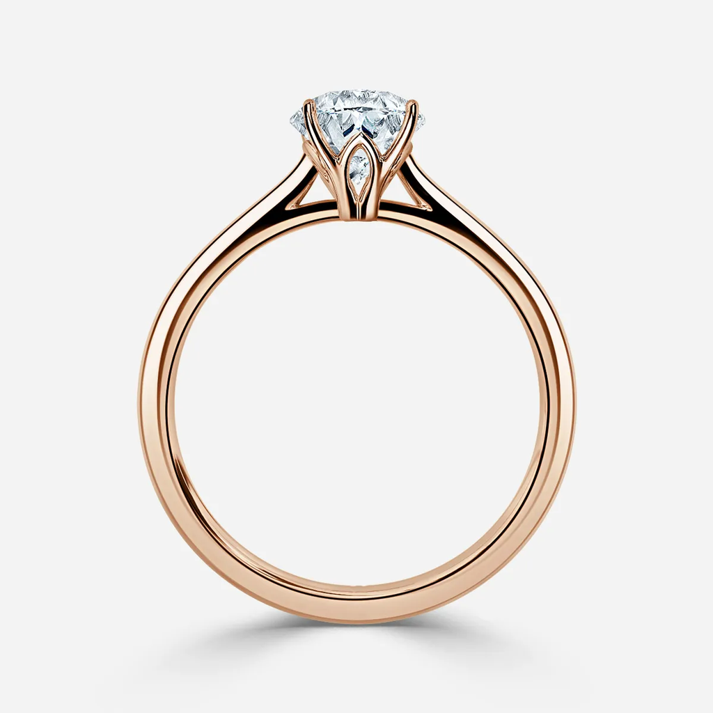 1.0 CT Oval Cut Moissanite Solitaire  Bridal Ring Set