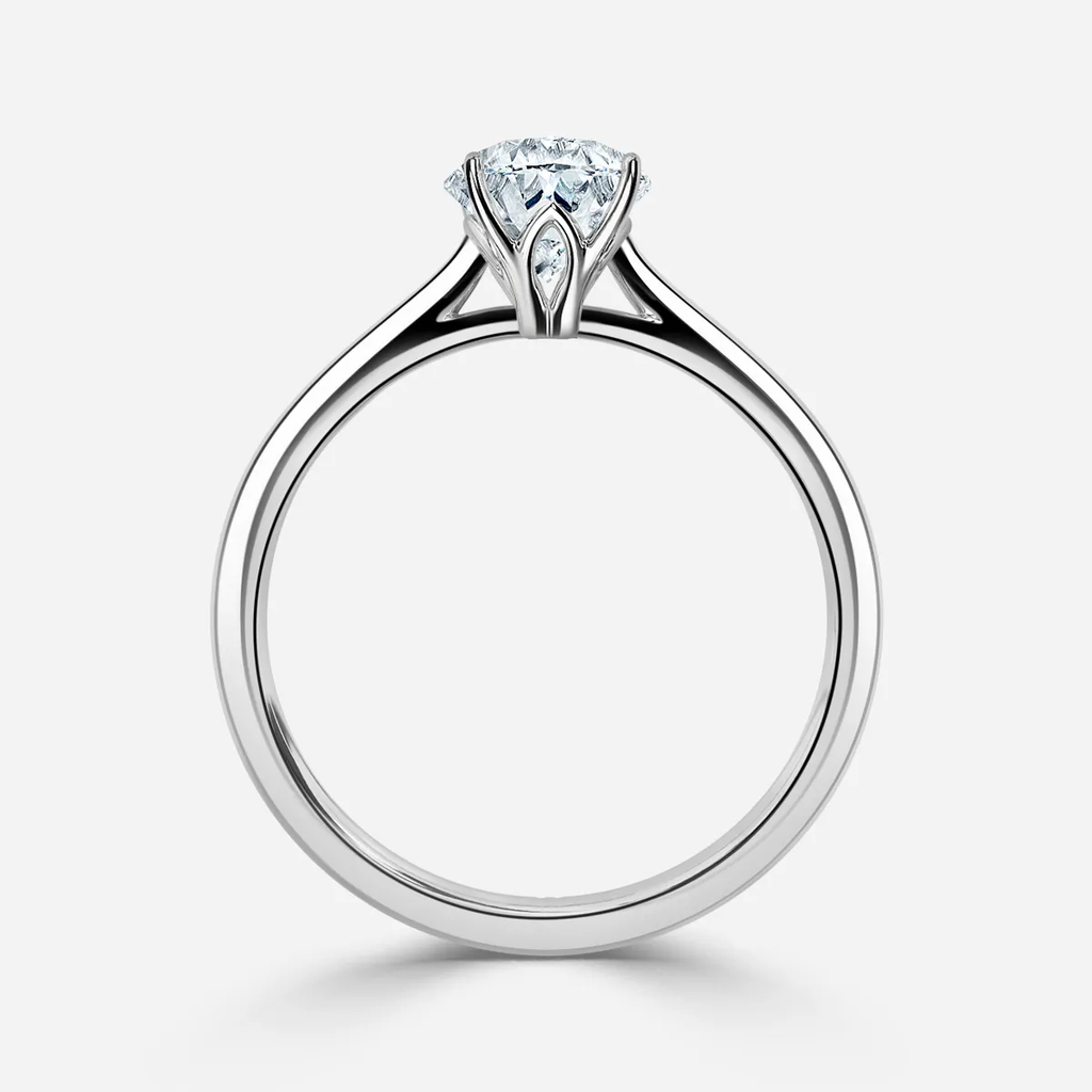 1.0 CT Oval Cut Moissanite Solitaire  Bridal Ring Set