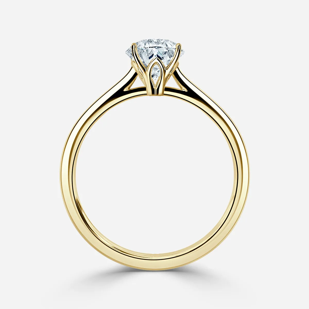 1.0 CT Oval Cut Moissanite Solitaire  Bridal Ring Set