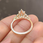 Muse Style Marquise Diamond Ring With Tulip Setting