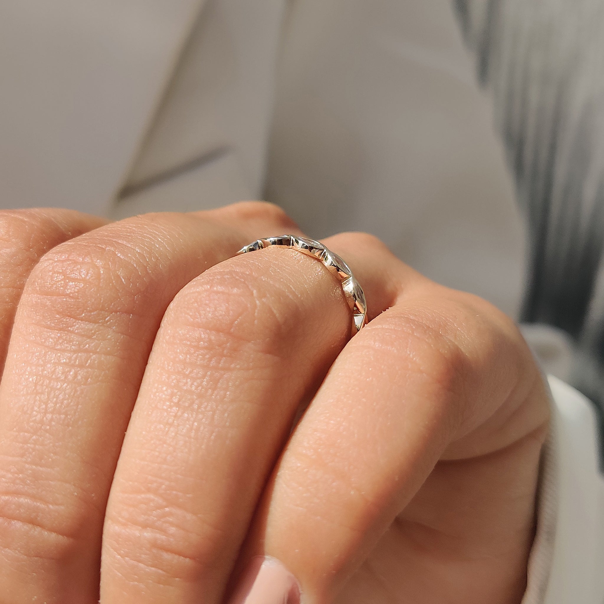 Eternity Style Marquise Diamond Wedding Band