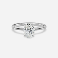 2.0 CT- 2.20 CT Oval Moissanite Solitaire Engagement Ring