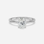 2.0 CT- 2.20 CT Oval Moissanite Solitaire Engagement Ring