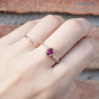 Unique large oval birthstone ring, Vintage inspired oval birthstone jewelry DisneyValley