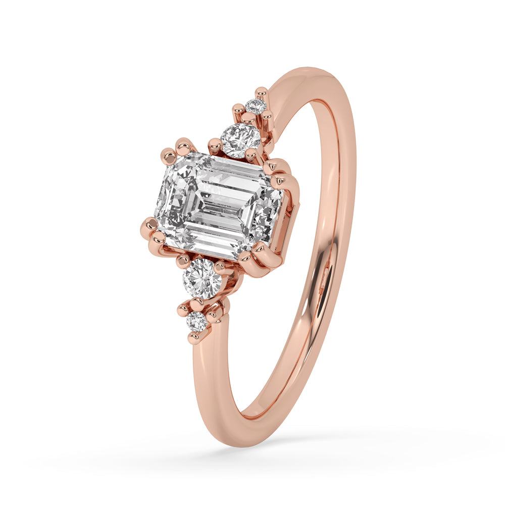 3 Carat Emerald Cut Diamond Ring