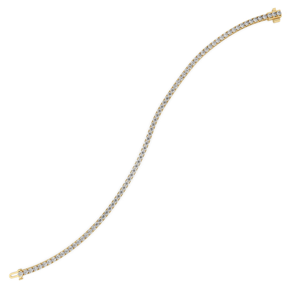 Yellow Gold Tennis Bracelet