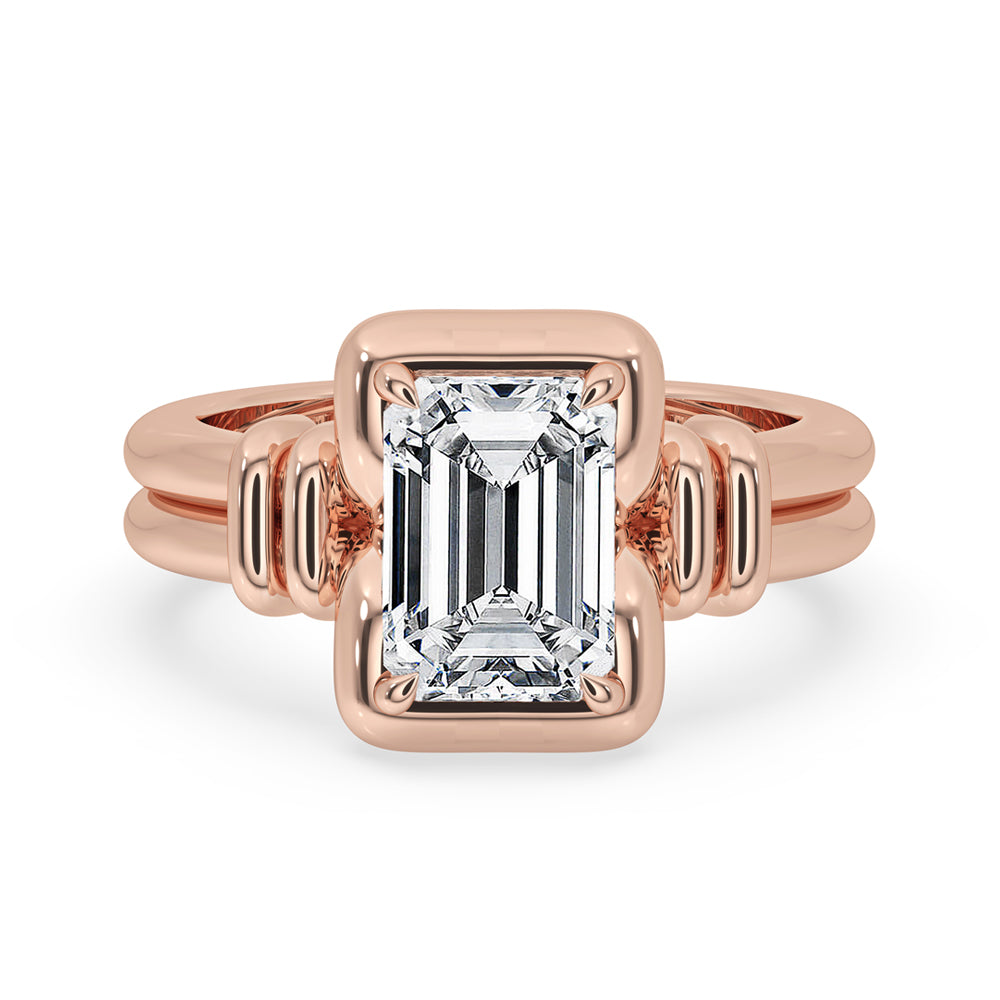 Emerald Solitaire Ring