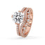 2 Carat Round Diamond Ring With Pave Band