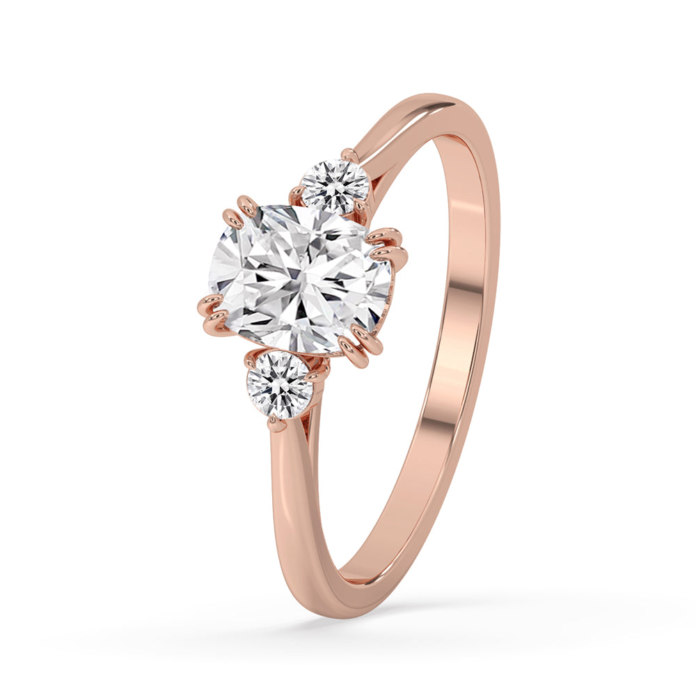 Elongated Cushion Engagement Ring