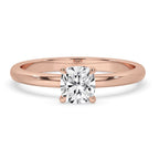 Cushion Cut Ring With Solitaire Style