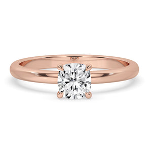 Cushion Cut Ring With Solitaire Style