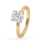 Cushion Cut Engagement Ring with Classic Solitaire Setting