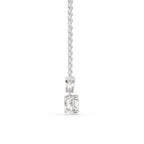 White Gold Diamond Pendant with Solitaire Style