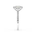 Cushion Cut Compass Prong Engagement Ring