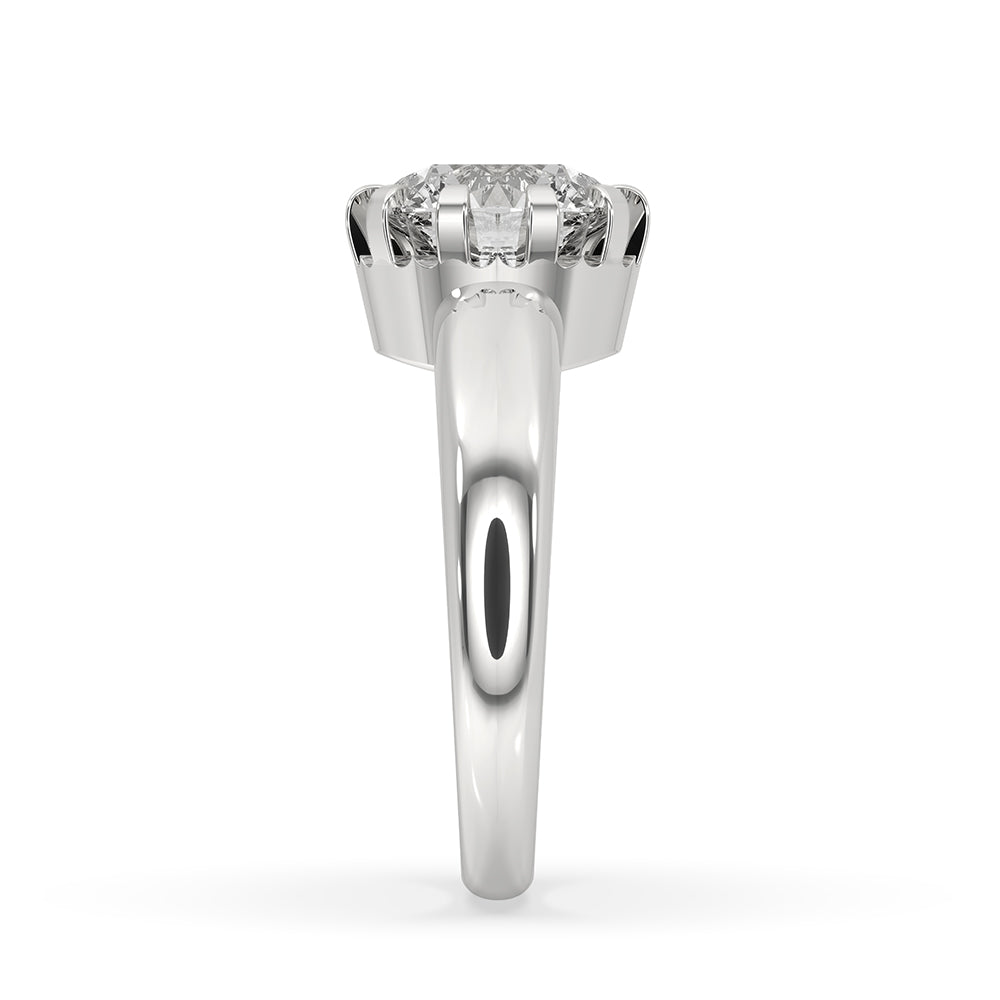 Old European Cut Diamond Ring In Solitaire Style Secondary image