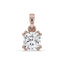 Cushion Cut Solitaire Diamond Pendant