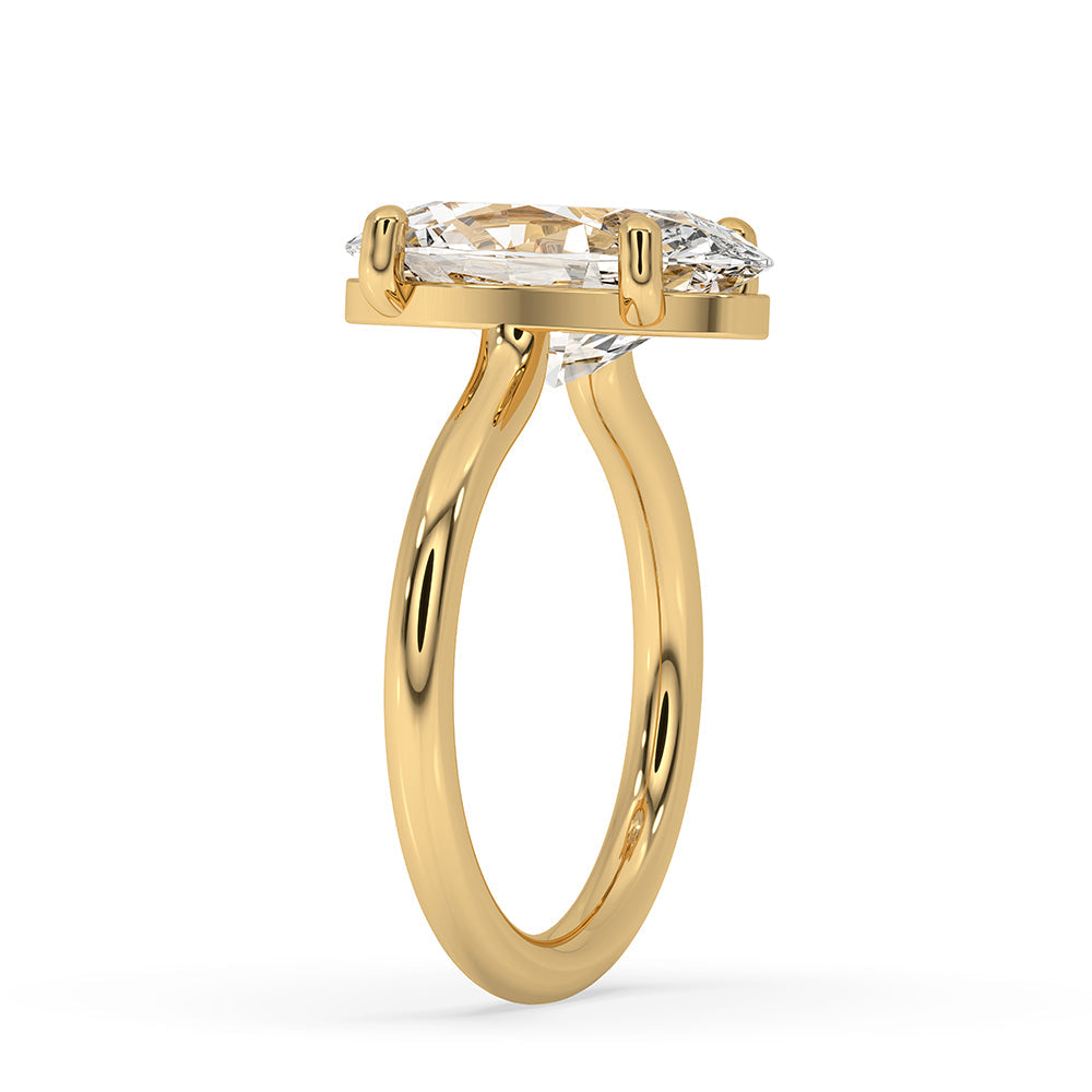 Moval Engagement Ring In Solitaire Style