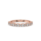 Half Eternity Diamond Band With Round Cut