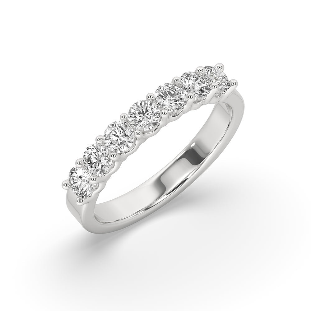 7 Stone Wedding Band - Half Eternity Secondary image