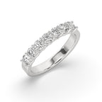 7 Stone Wedding Band - Half Eternity